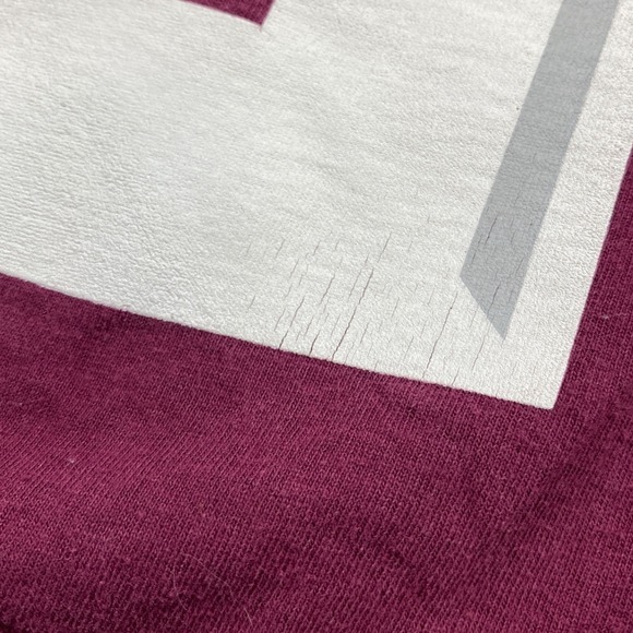 Texas A&M Aggies 12th Man Maroon‎ SEC Gildan Heavy Cotton T Shirt men's Small - Picture 9 of 9